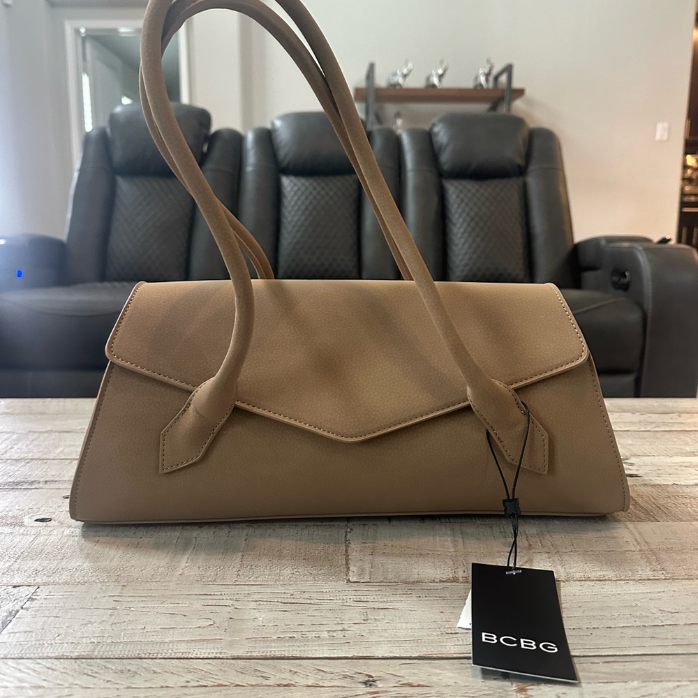 BCBG Classic Tan Shoulder Bag